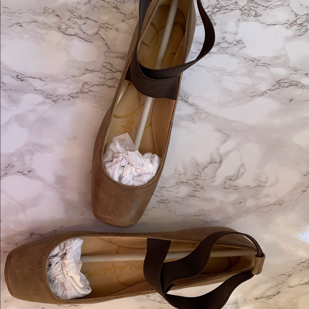 New Jessica Simpson Womens Coffee/Tobacco Mandalaye Ballet Flats  size 7.5